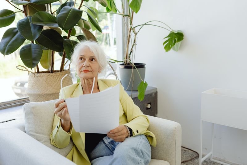 A calm property owner reviewing their papers
