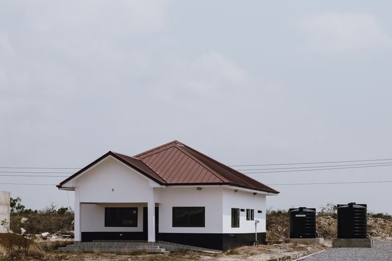 Undeveloped residential land plots in a growth corridor