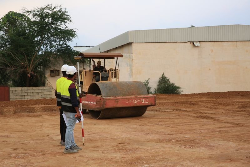 Inspecting a plot of land in person