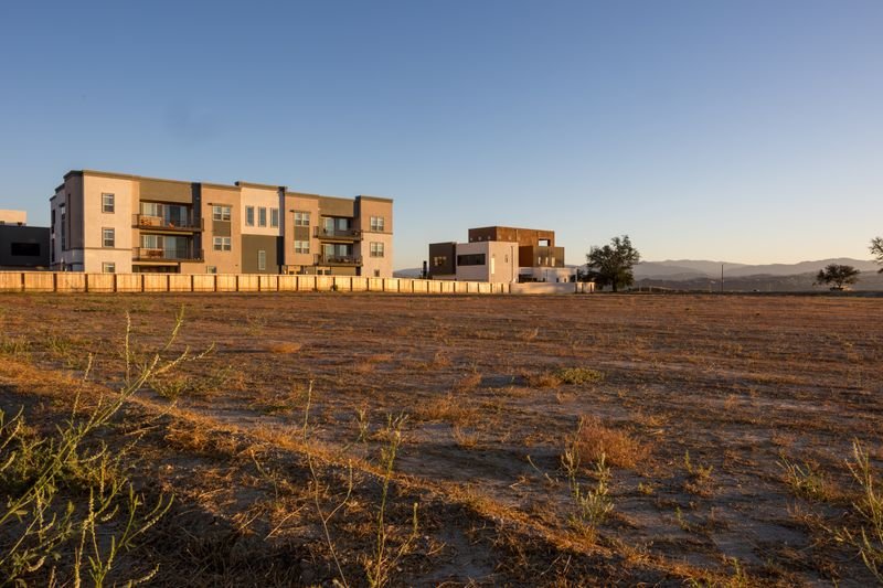 A property brochure with nothing built yet