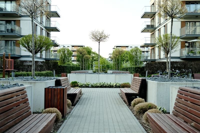 A well-maintained managed apartment building
