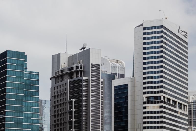 Commercial office building of the kind a REIT owns