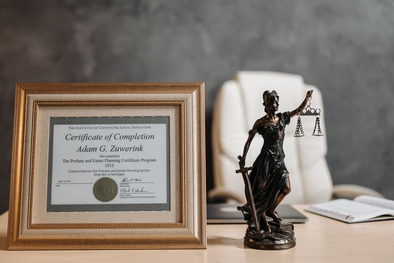 A recognition certificate and plaque