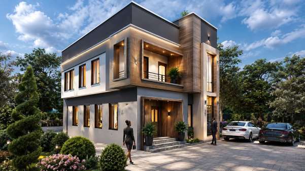 4-Bedroom Fully Detached Duplex with BQ (450 sqm) render