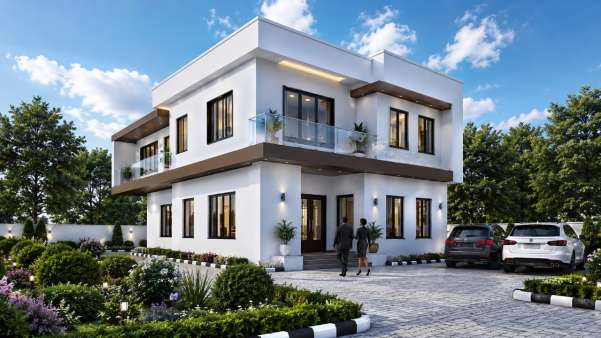 4-Bedroom Fully Detached Duplex with BQ (450 sqm) render