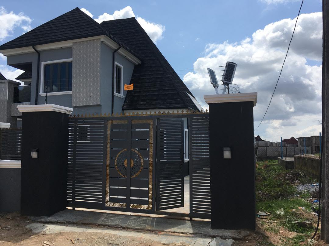Security gate and frontage of a Pentagon Homes property in Abuja